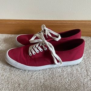American Eagle Red Canvas Shoes